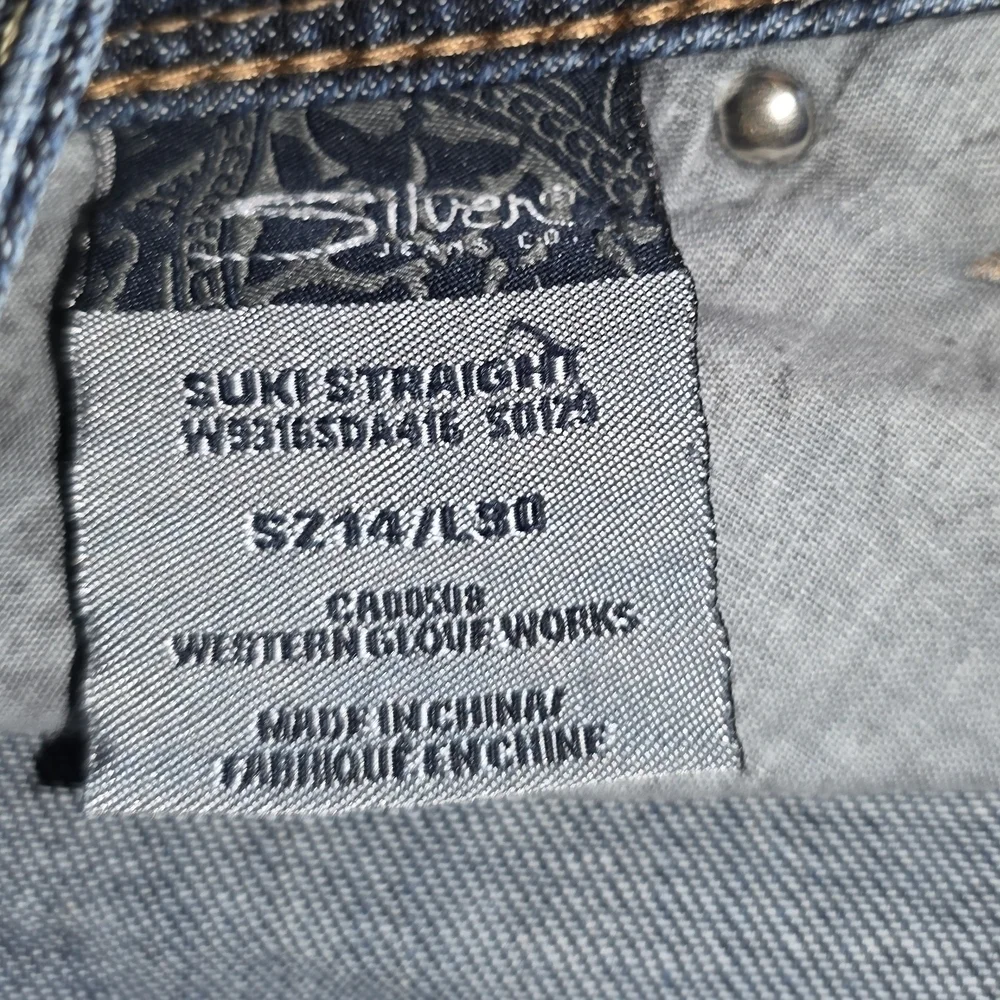 Silver Jeans Womens Blue Denim Straight Leg Jeans (JEA34) - Picture 12 of 12